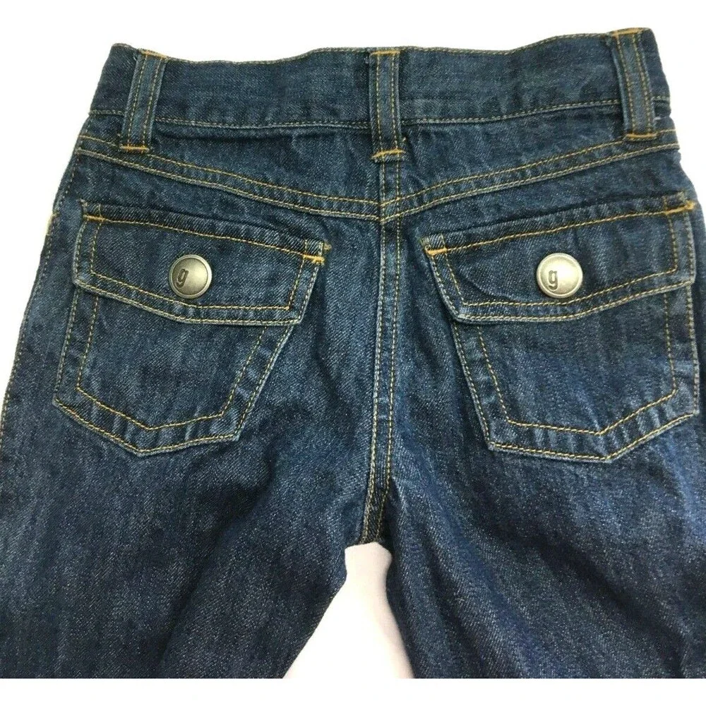 Gymboree Blue Jeans Pink Blue White Polka Dots Girl's Size 4 NWT Free Shipping